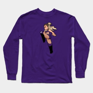 Brazilian Wrestler Purple Long Sleeve T-Shirt